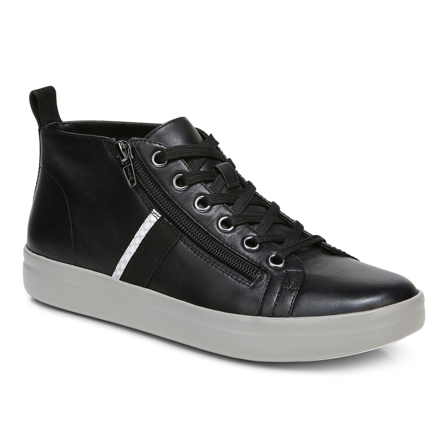Stevie High Top Trainer Black Vionic