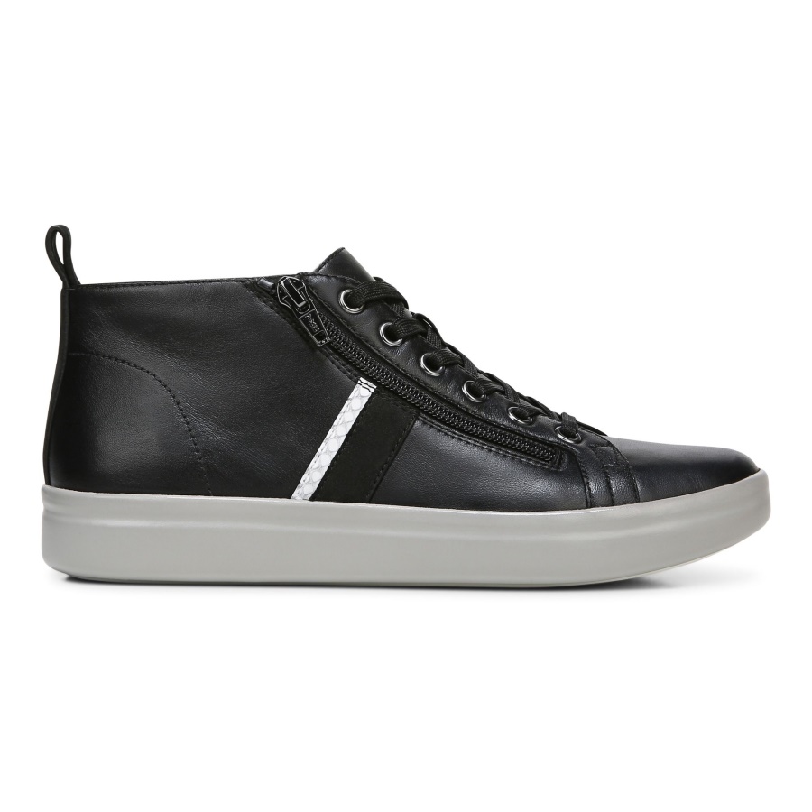 Stevie High Top Trainer Black Vionic