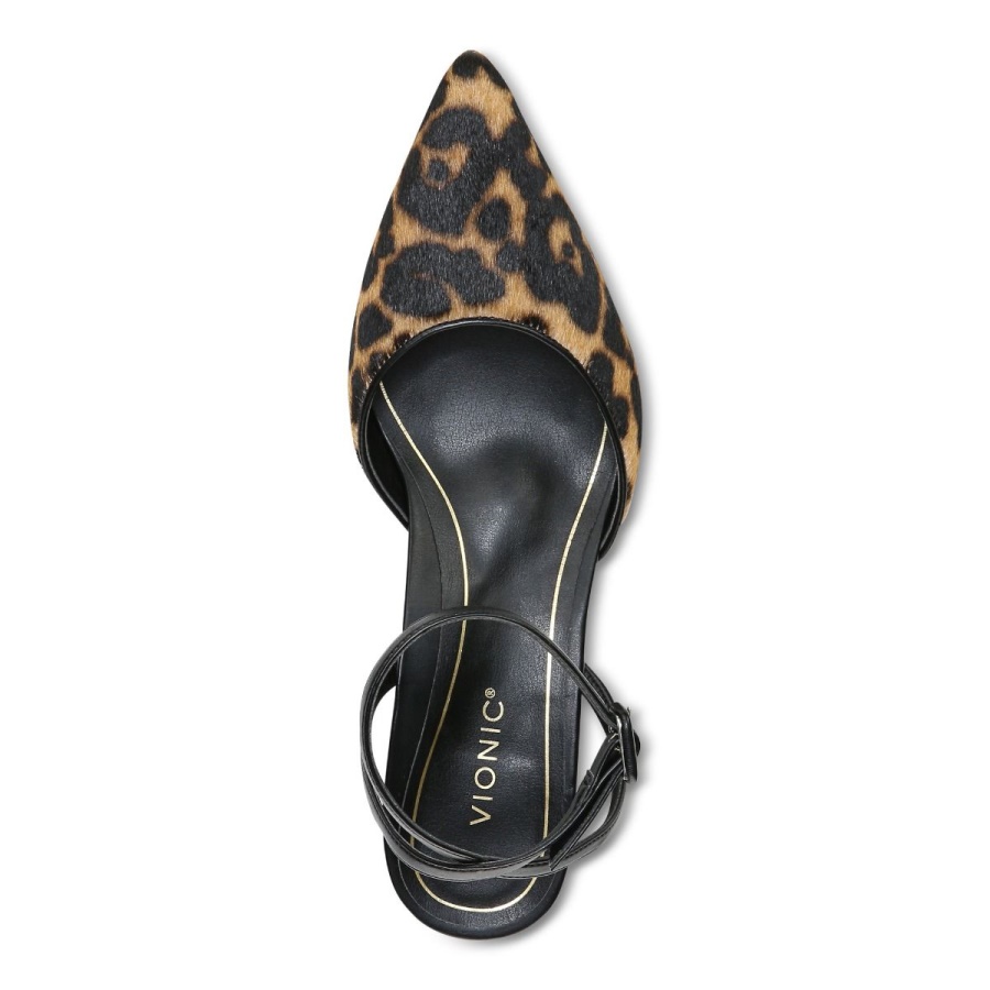 Tan Leopard Jacynda Kitten Heel Vionic