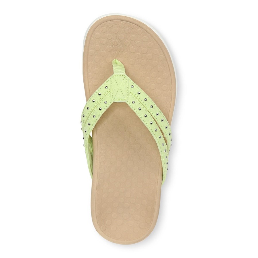 Tasha Toe Post Sandal Vionic Pale Lime