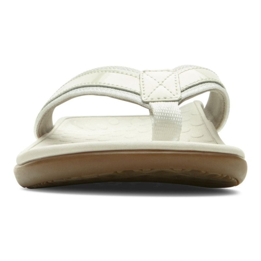 Tide II Toe Post Sandal White Vionic