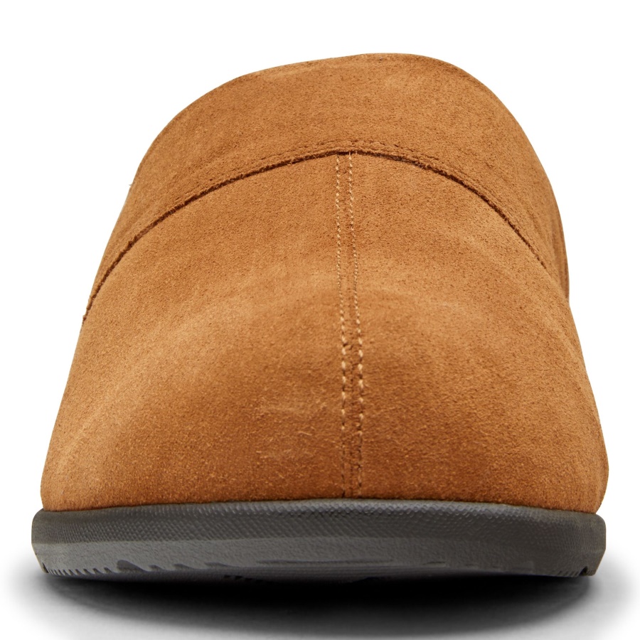 Toffee Suede Vionic Alfons Mule Slipper