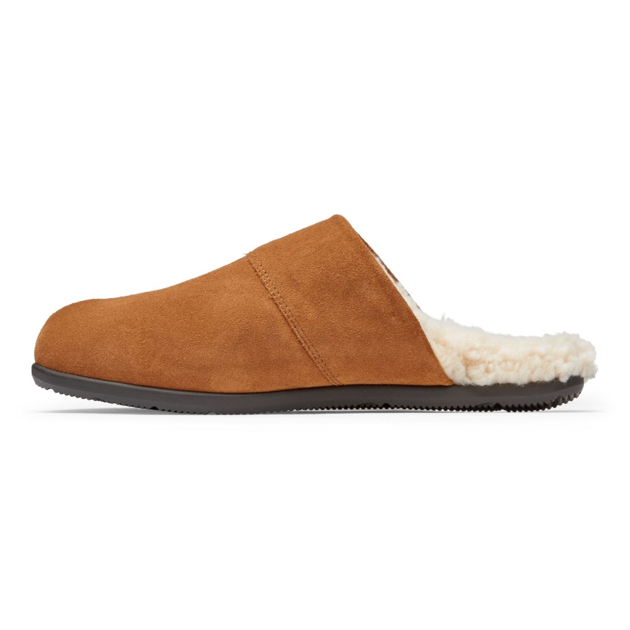 Toffee Suede Vionic Alfons Mule Slipper