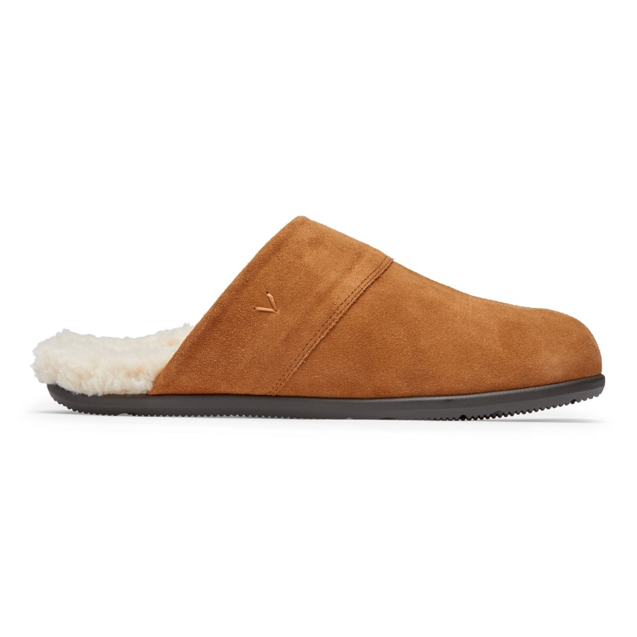 Toffee Suede Vionic Alfons Mule Slipper