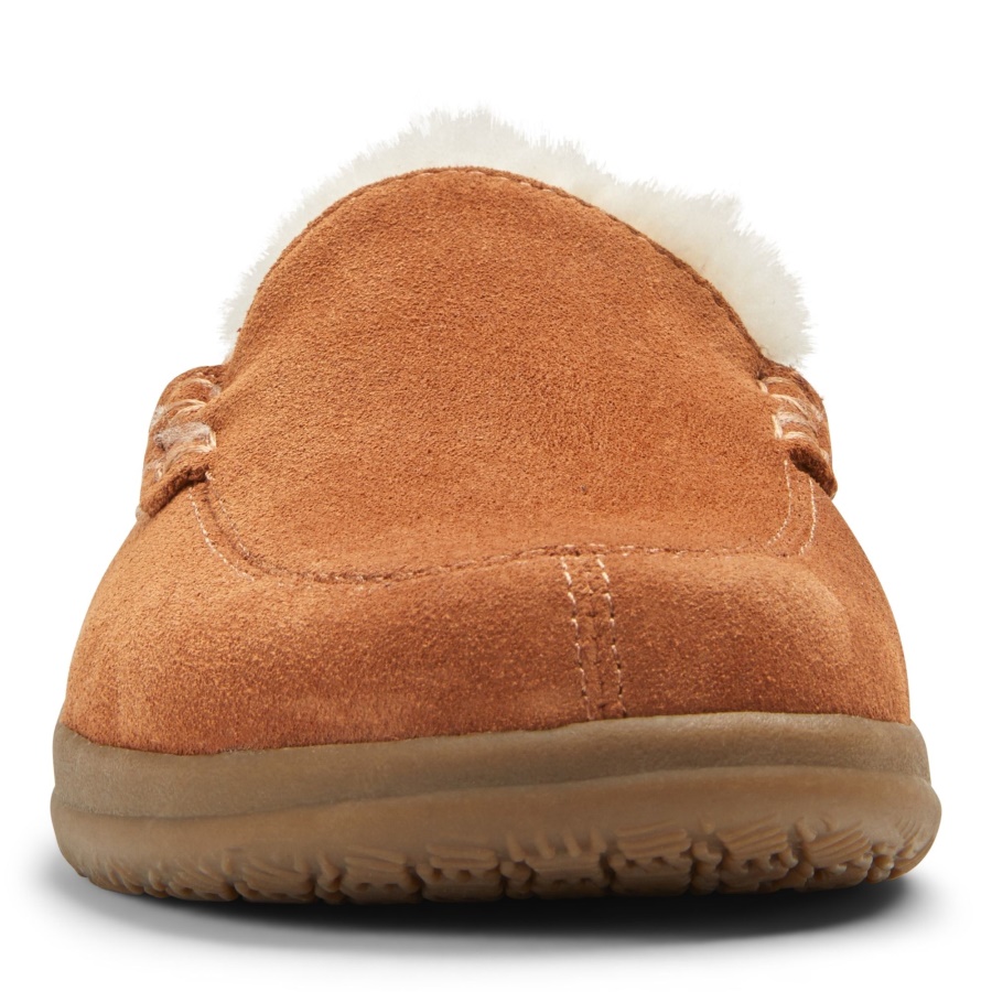 Toffee Suede Vionic Lynez Slipper
