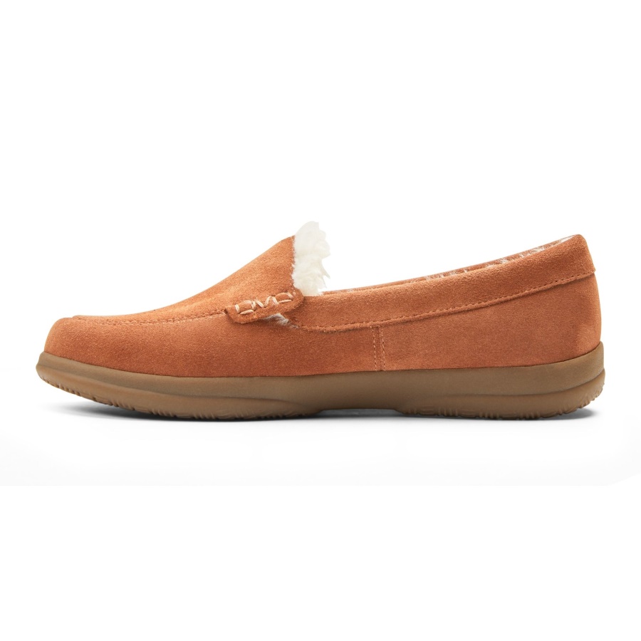 Toffee Suede Vionic Lynez Slipper