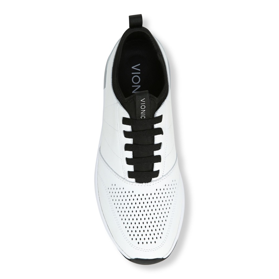 Trent Sneaker White Leather Vionic