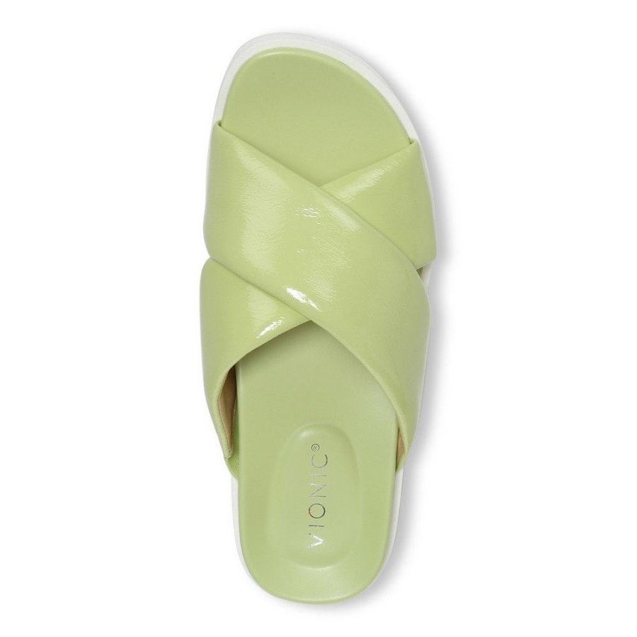 Vesta Sandal Pale Lime Vionic