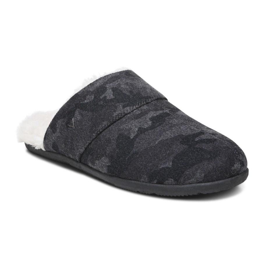 Vionic Alfons Mule Slipper Dark Shadow Camo