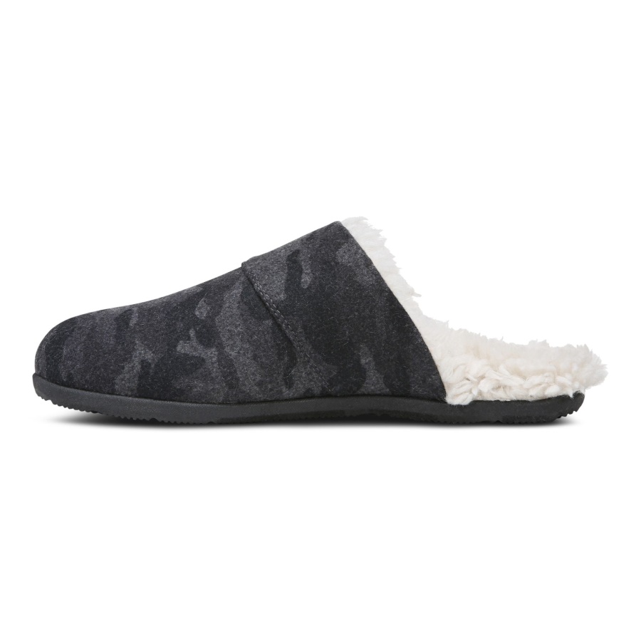 Vionic Alfons Mule Slipper Dark Shadow Camo