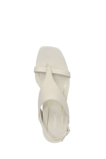 Vionic Alondra Cream Ankle Straps Sandals