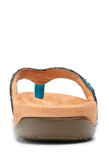 Vionic Aqua Blue Lucia Thong Toe Post Sandals