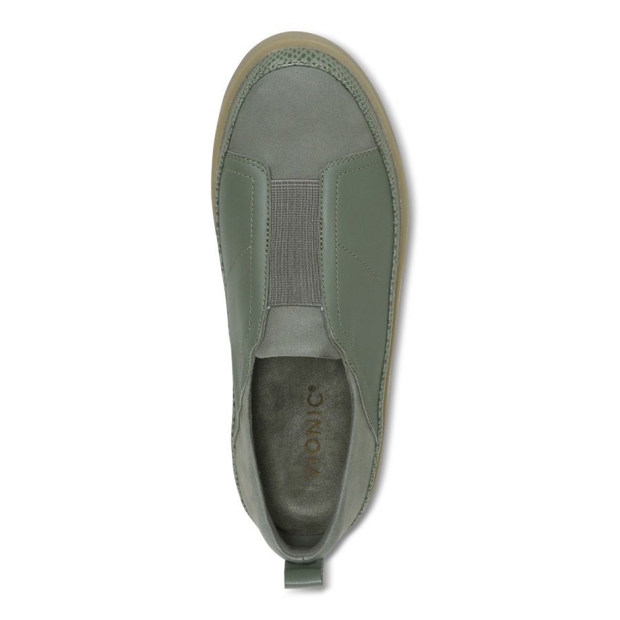 Vionic Army Green Zinah Slip on Sneaker