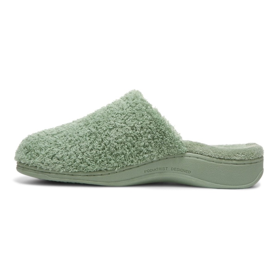 Vionic Basil Curly Terry Gemma Mule Slippers