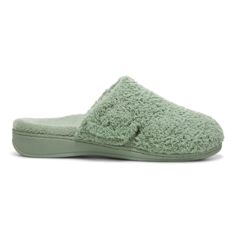 Vionic Basil Curly Terry Gemma Mule Slippers