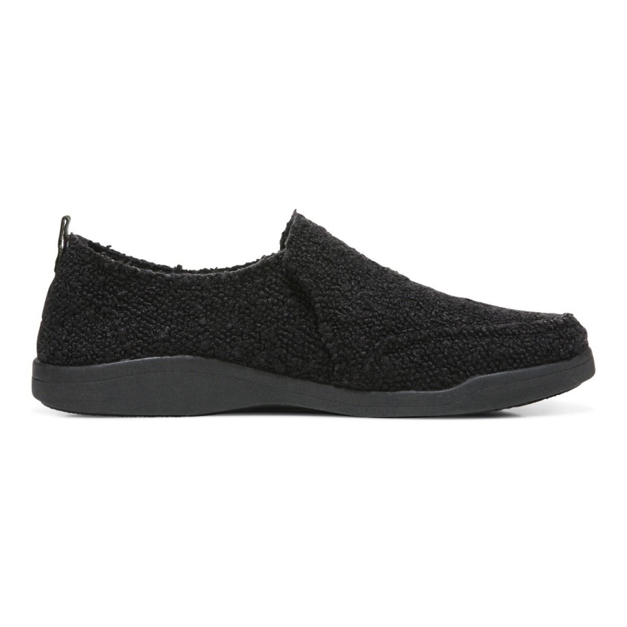 Vionic Beach Malibu Slip on Sneaker Boucle Black Boucle