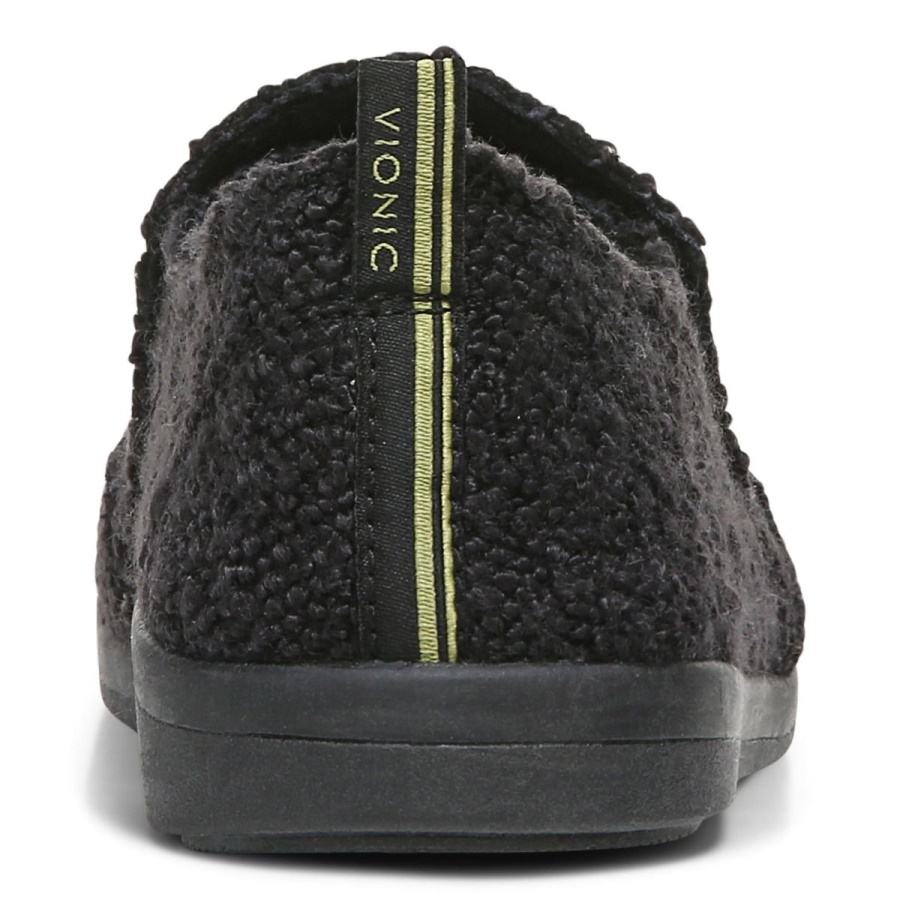 Vionic Beach Malibu Slip on Sneaker Boucle Black Boucle