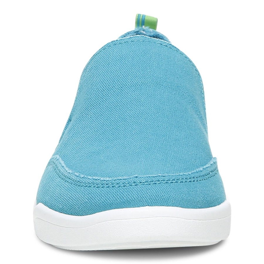 Vionic Beach Malibu Slip on Sneaker Canvas Lake Blue Canvas
