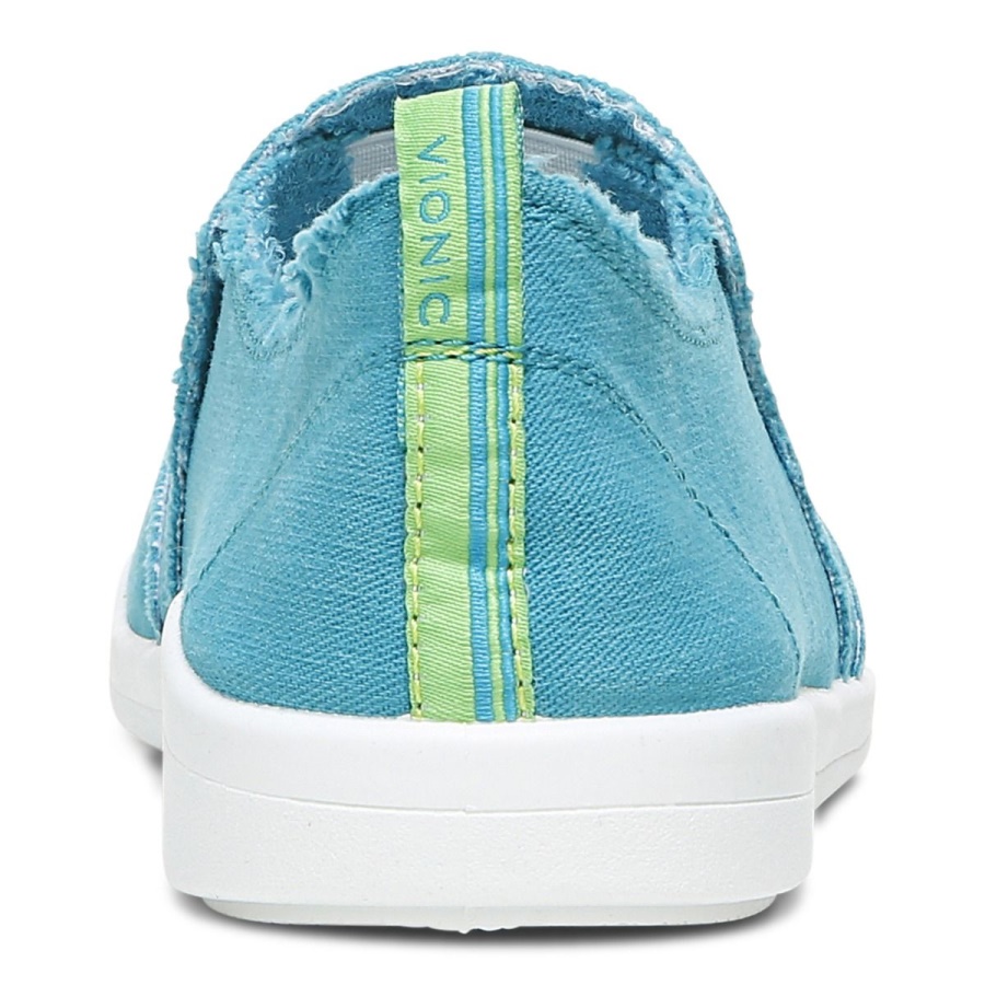 Vionic Beach Malibu Slip on Sneaker Canvas Lake Blue Canvas