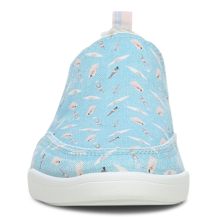 Vionic Beach Malibu Slip on Sneaker Fun in the Sun Porcelain Blue