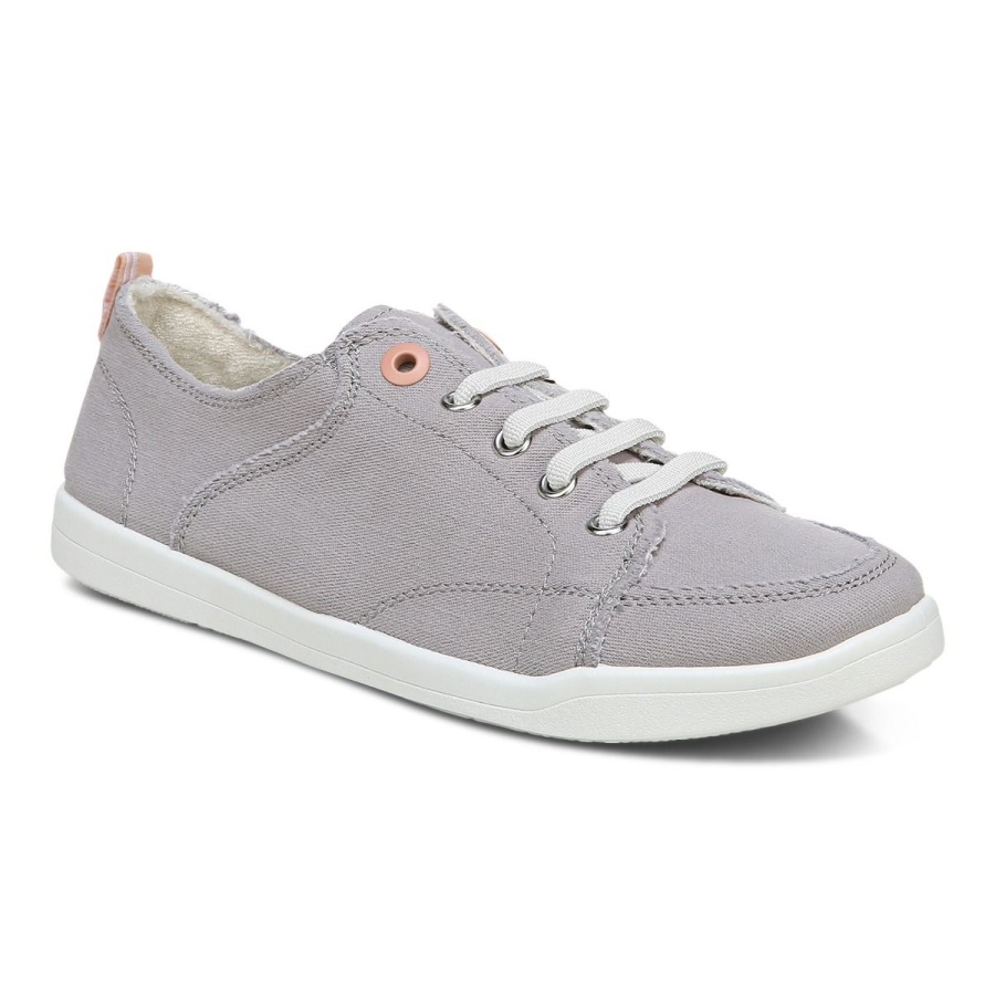 Vionic Beach Pismo Casual Sneaker Canvas Light Grey Canvas