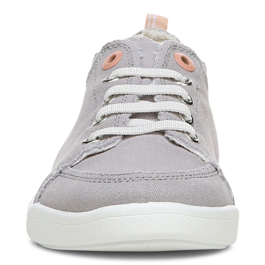Vionic Beach Pismo Casual Sneaker Canvas Light Grey Canvas