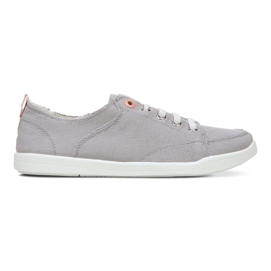 Vionic Beach Pismo Casual Sneaker Canvas Light Grey Canvas