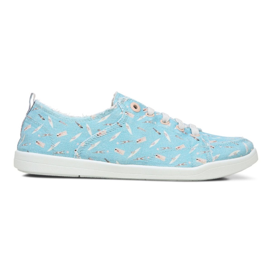 Vionic Beach Pismo Casual Sneaker Fun in the Sun Porcelain Blue