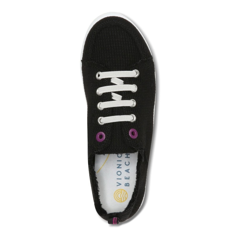 Vionic Beach Pismo Casual Sneaker Knit Black Knit
