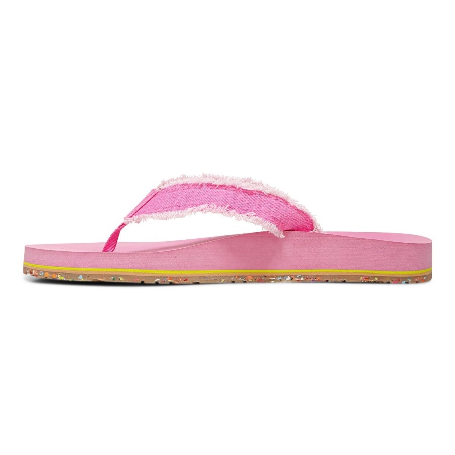 Vionic Beach Unwind Toe Post Sandal Bubblegum