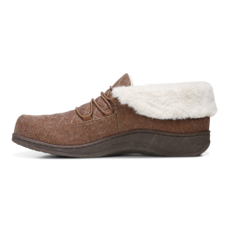 Vionic Believe Slipper Toffee