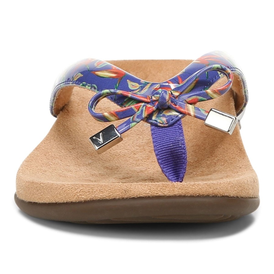 Vionic Bella Toe Post Sandal Royal Blue