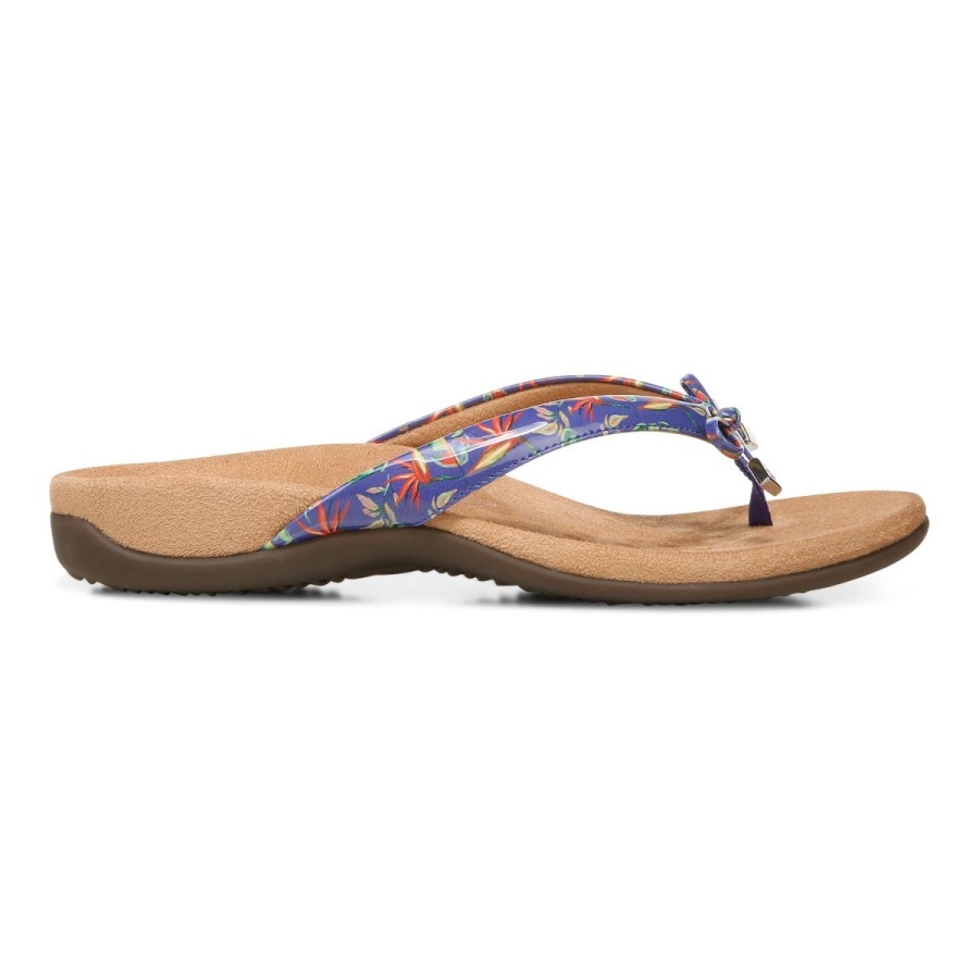 Vionic Bella Toe Post Sandal Royal Blue