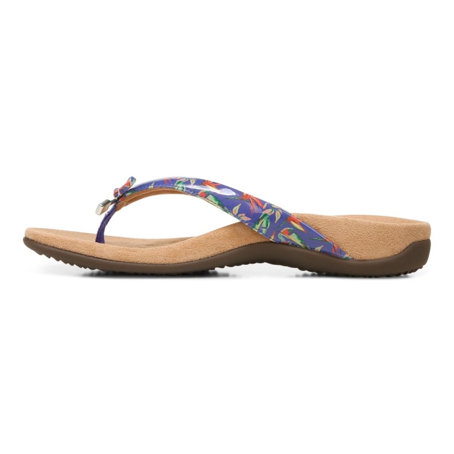 Vionic Bella Toe Post Sandal Royal Blue