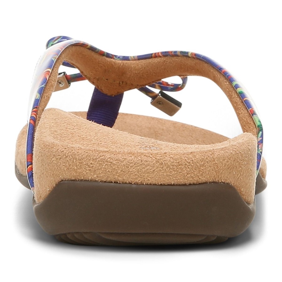 Vionic Bella Toe Post Sandal Royal Blue