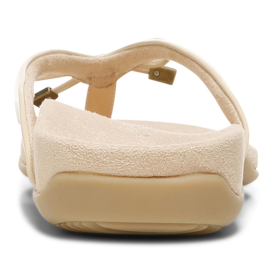 Vionic Bella Toe Post Sandal Semolina