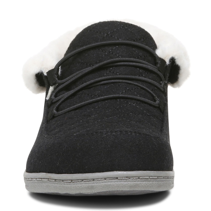 Vionic Black Believe Slipper