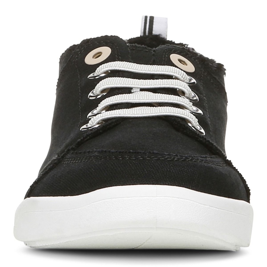 Vionic Black Canvas Beach Pismo Casual Sneaker Canvas