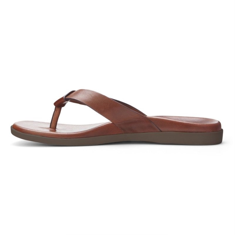 Vionic Black Elijah Toe Post Sandal