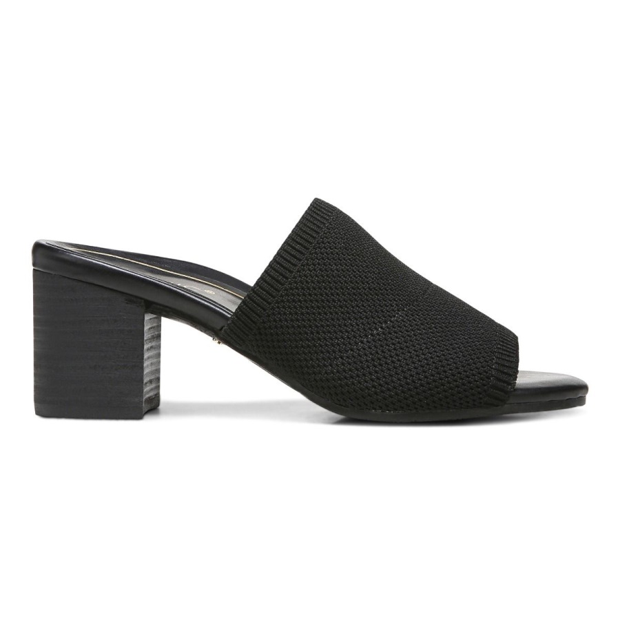 Vionic Black Fleur Heeled Sandal