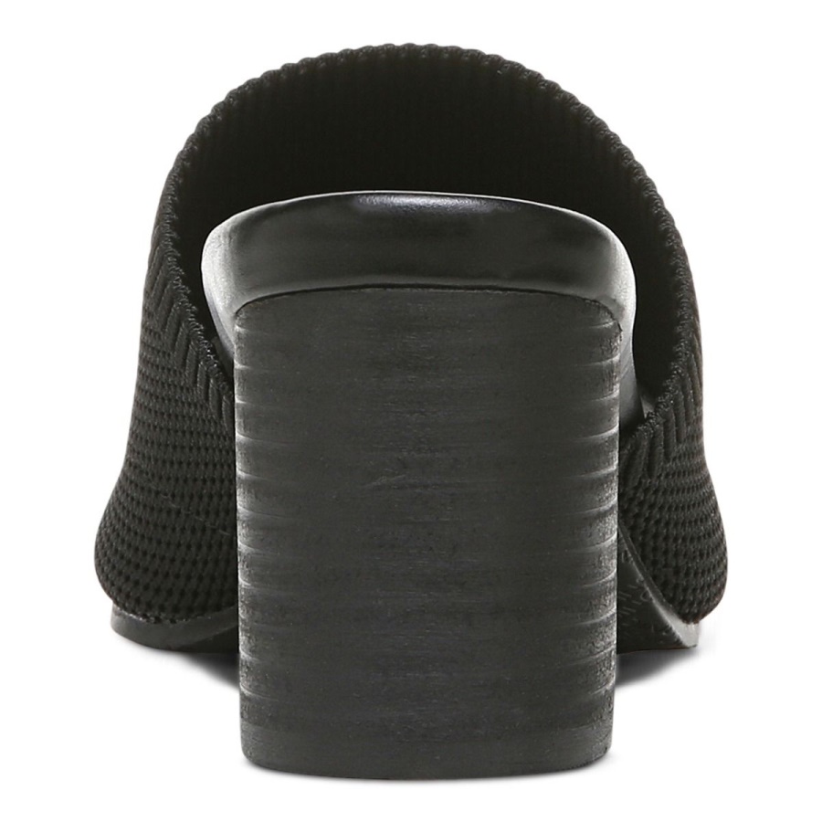 Vionic Black Fleur Heeled Sandal