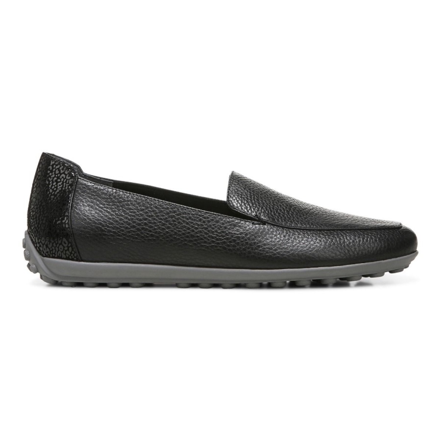 Vionic Black Leather Elora Loafer