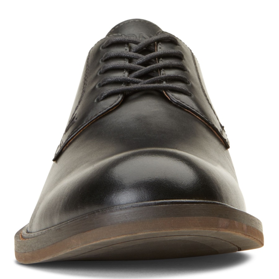 Vionic Black Leather Graham Lace Up