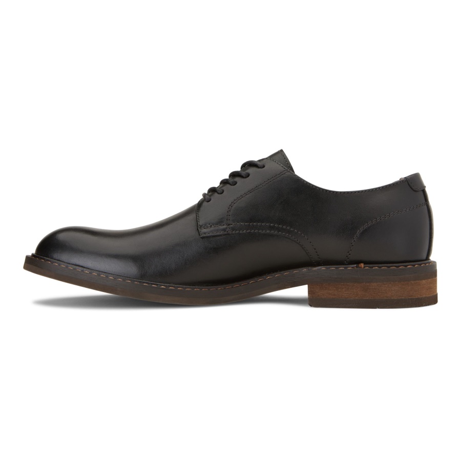 Vionic Black Leather Graham Lace Up