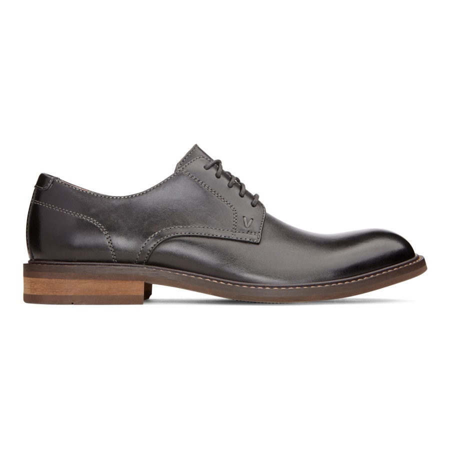 Vionic Black Leather Graham Lace Up