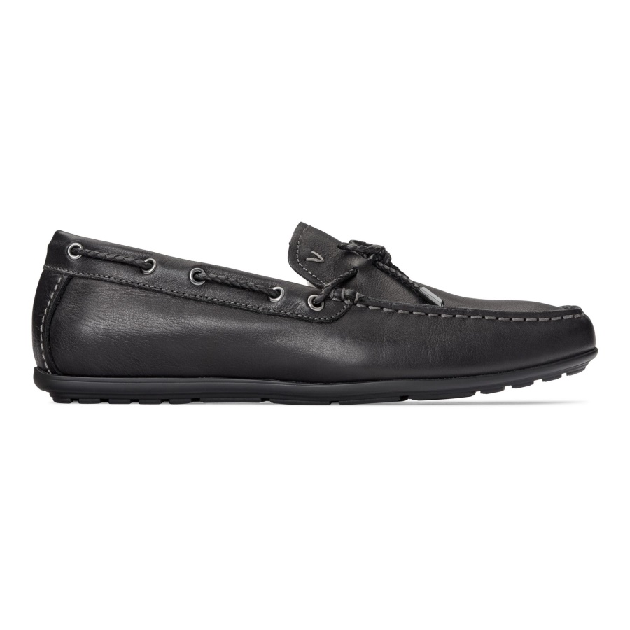 Vionic Black Leather Luca Slip On Loafer
