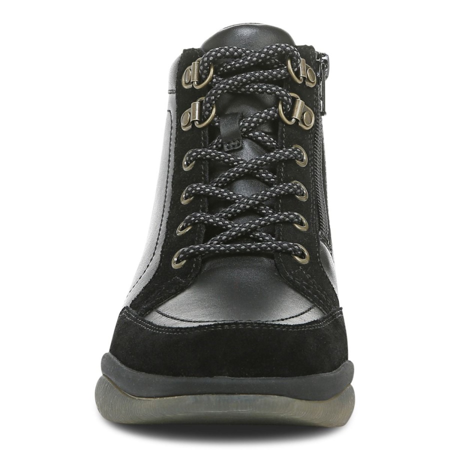 Vionic Black Leather Whitley Boot