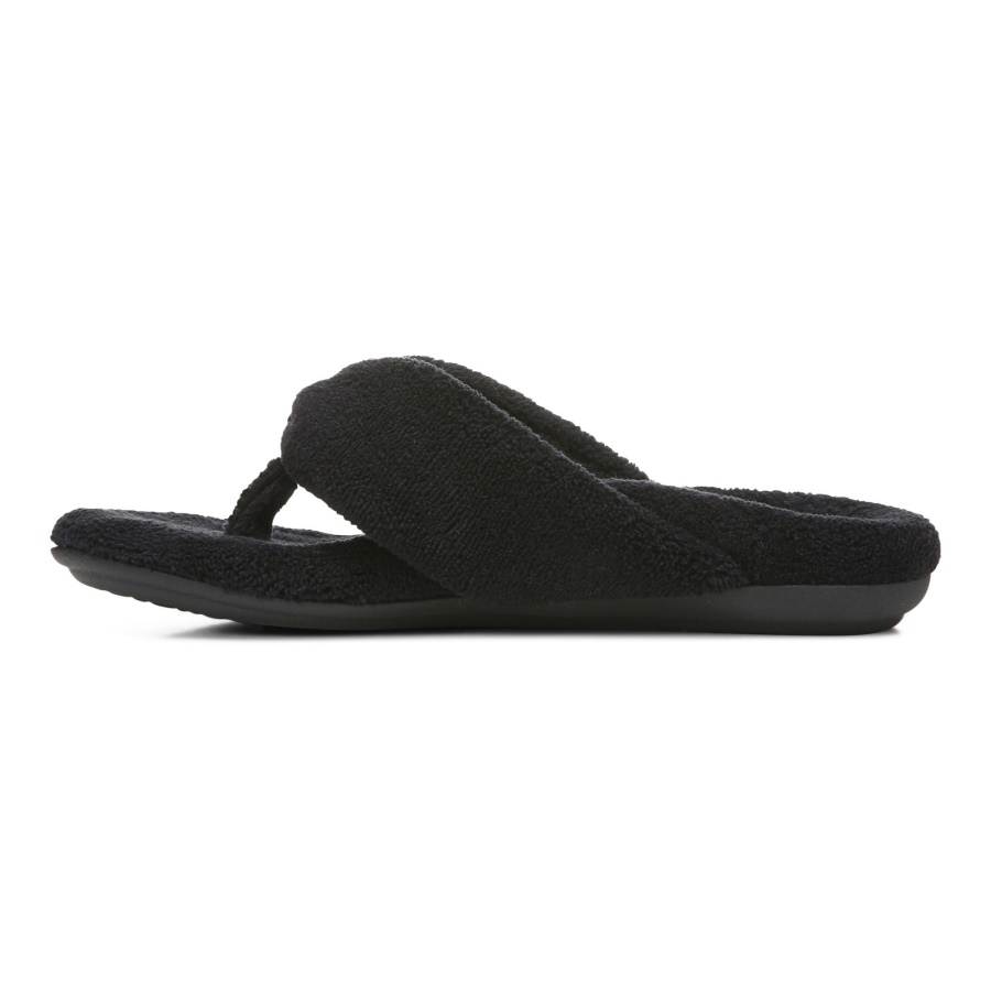 Vionic Black Lydia Slipper