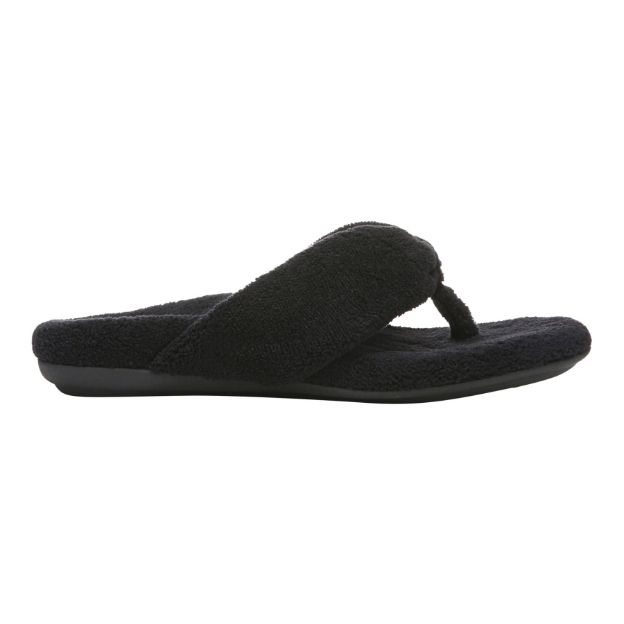 Vionic Black Lydia Slipper
