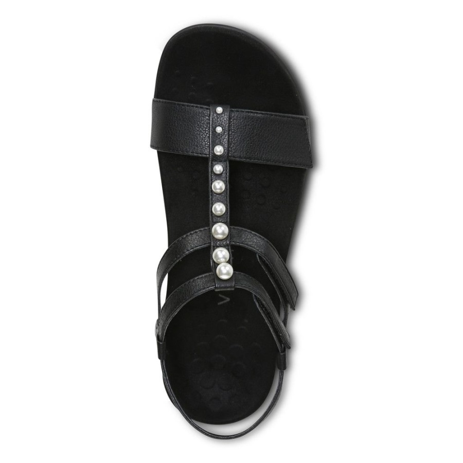 Vionic Black Mikah Sandal